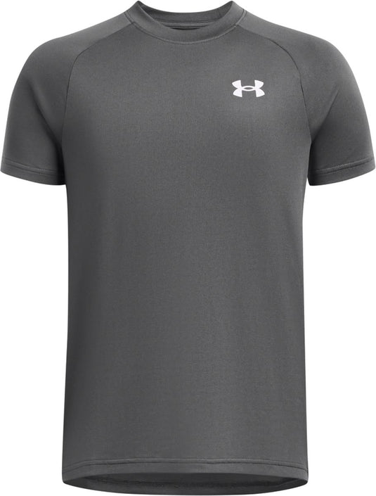 Under armour ua tech 2.0 ss unisex sportshirt - grijs - wit 128