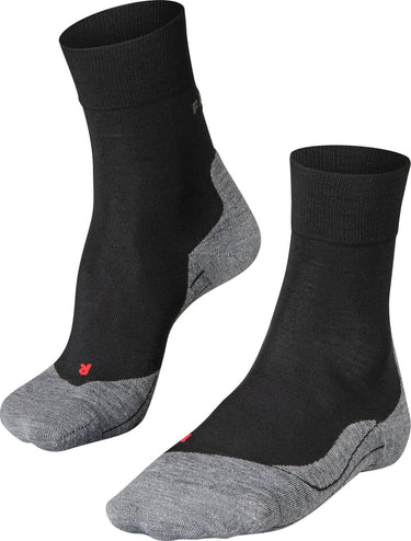 Falke ru4 wool anti-blaar wol functioneel materiaal hardloopsokken heren zwart - maat 44-45