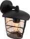 Eglo aloria - buitenverlichting - wandlamp - 1 lichts - zwart - helder