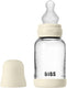 Bibs fles - slow flow - 120 ml - silicone glas - ivory