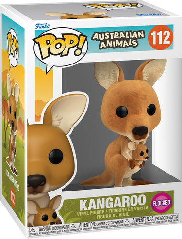 Funko pop! australian animals - kangaroo (flocked) #112