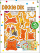 Bambolino dikkie dik raamstickers, niet permanente verplaatsbare stickers met speelachtergrond - junior educatief speelgoed vanaf 3 jaar - toys