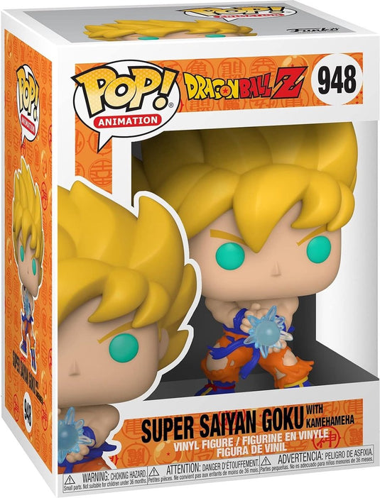 Funko pop animation: dragon ball z - super saiyan goku with kamehameha - pop