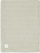 Jollein - deken ledikant 100x150cm - dekentje baby - grain knit - olive green velour