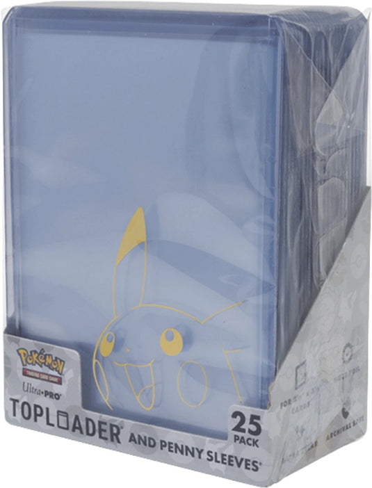 Ultrapro ultra pro pikachu toploader penny sleeves - combo pack - 25 stuks