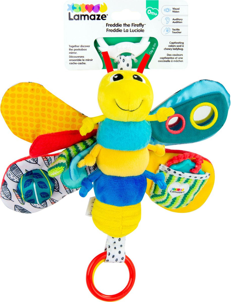 Afbeelding laden in galerijviewer, Lamaze freddie de vuurvlieg - grijp- en bijtspeelgoed - babyspeelgoed - knuffel - spelen en ontdekken
