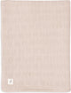 Jollein - deken ledikant 100x150cm - dekentje baby - grain knit - wild rose velour