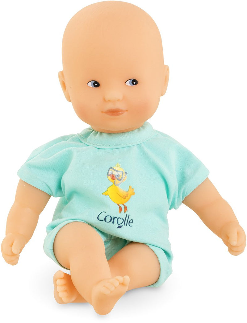 Afbeelding laden in galerijviewer, Corolle mini bad babypop - blauw, 20cm
