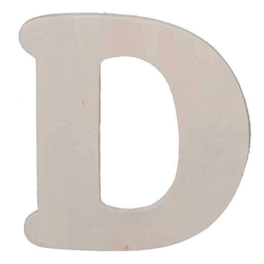 Darice • uitgesneden houten letter d 10,8cmx5mm