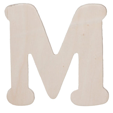 Darice • uitgesneden houten letter m 10,8cmx5mm