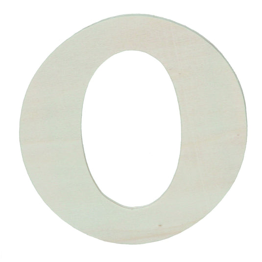 Darice • uitgesneden houten letter o 10,8cmx5mm