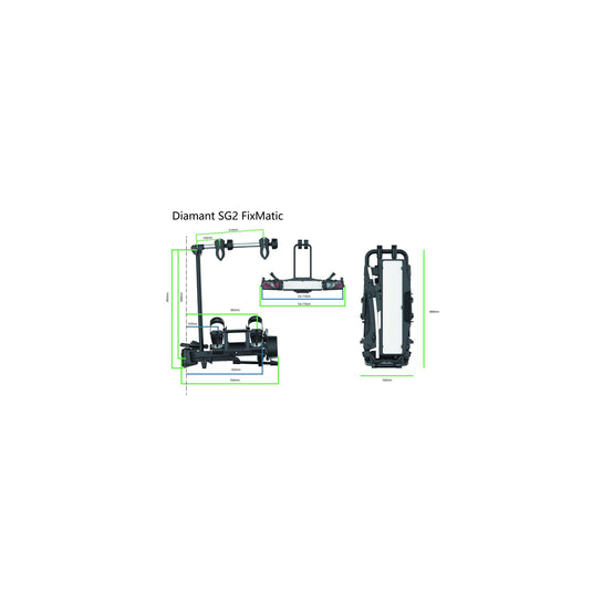 Pro-user fietsendrager diamant sg2 fixmatic