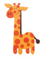 Darice • geschilderde houtvorm giraffe