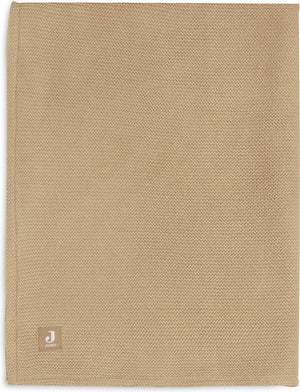 Jollein deken ledikant 100x150cm basic knit biscuit fleece