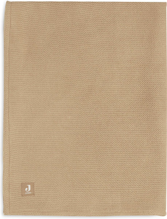 Jollein deken ledikant 100x150cm basic knit biscuit fleece