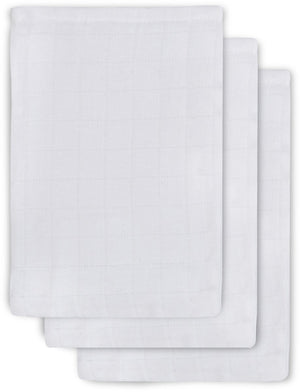 Jollein washandje hydrofiel wit (3pack)