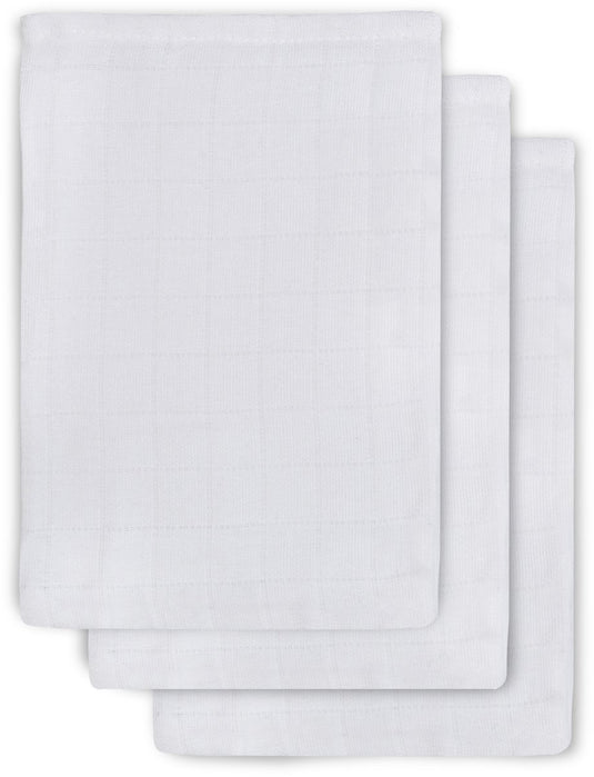 Jollein washandje hydrofiel wit (3pack)