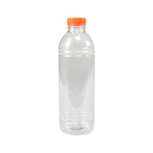 Takeaware fles rpet met oranje dop (65x1000ml)