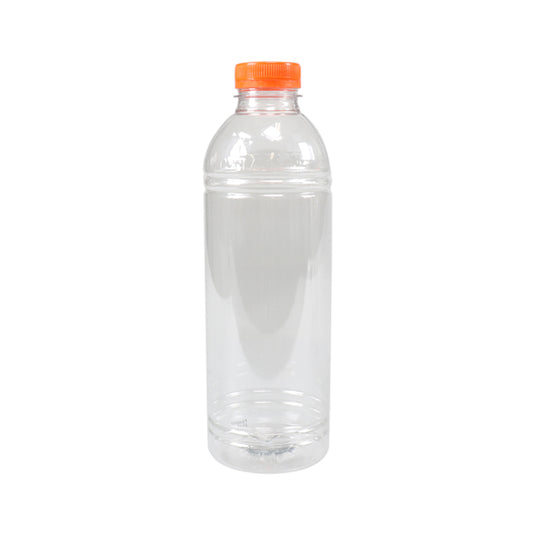 Takeaware fles rpet met oranje dop (65x1000ml)