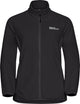 Jack wolfskin moonrise fz w dames outdoorjas - black