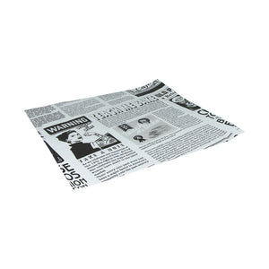 Vetvrij papier 33×30 cm krant wit (2000 stuks)