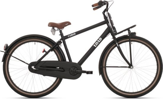 Bikefun kinderfiets load 20 inch met remnaaf - mat zwart