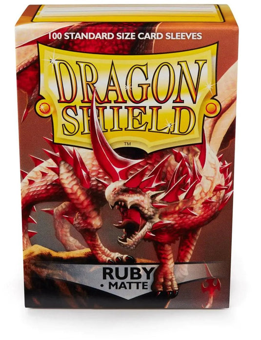 Arcane tinmen dragon shield standard sleeves matte - ruby rood (100 ct ) in box