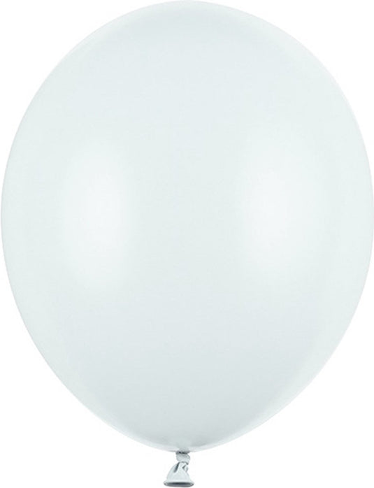 Partydeco ballon lichtblauw extra sterk (100 st 30 cm)