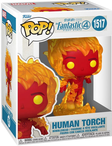 Funko pop marvel: fantastic four: first steps - human torch pop #1517