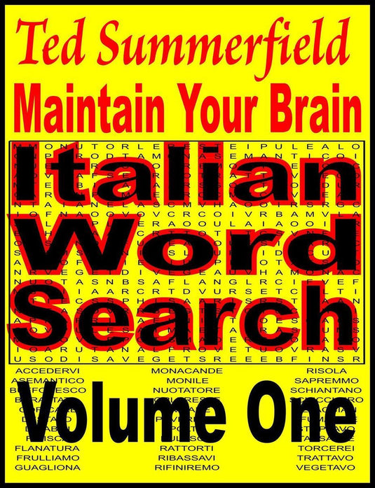 Maintain your brain 22 - maintain your brain italian word search puzzles volume 1