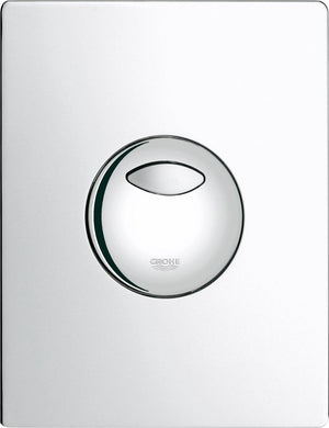 Grohe skate solido bedieningspaneel toilet - dual flush - kunststof - chroom