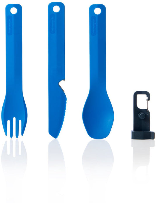 Human gear - gobites bio - bestek - k f s set - blue
