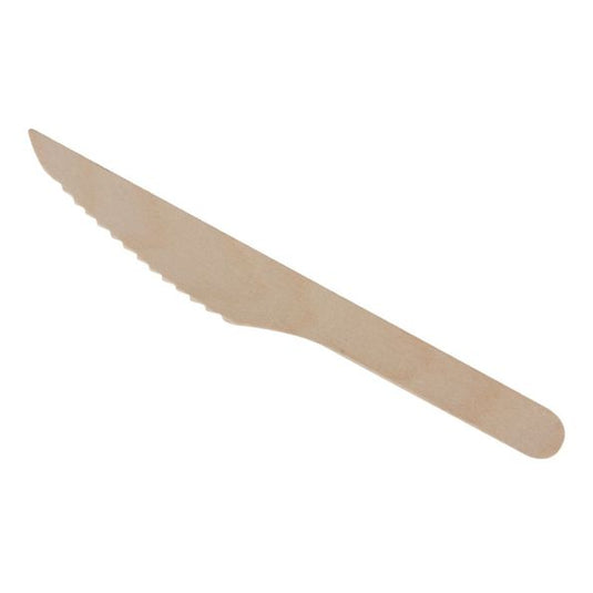 Papstar mes hout 16.5 cm (250 stuks)
