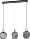 Eglo empoli hanglamp - e27 - 90 cm - zwart goud
