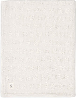 Jollein deken ledikant 100x150cm grain knit oatmeal velvet
