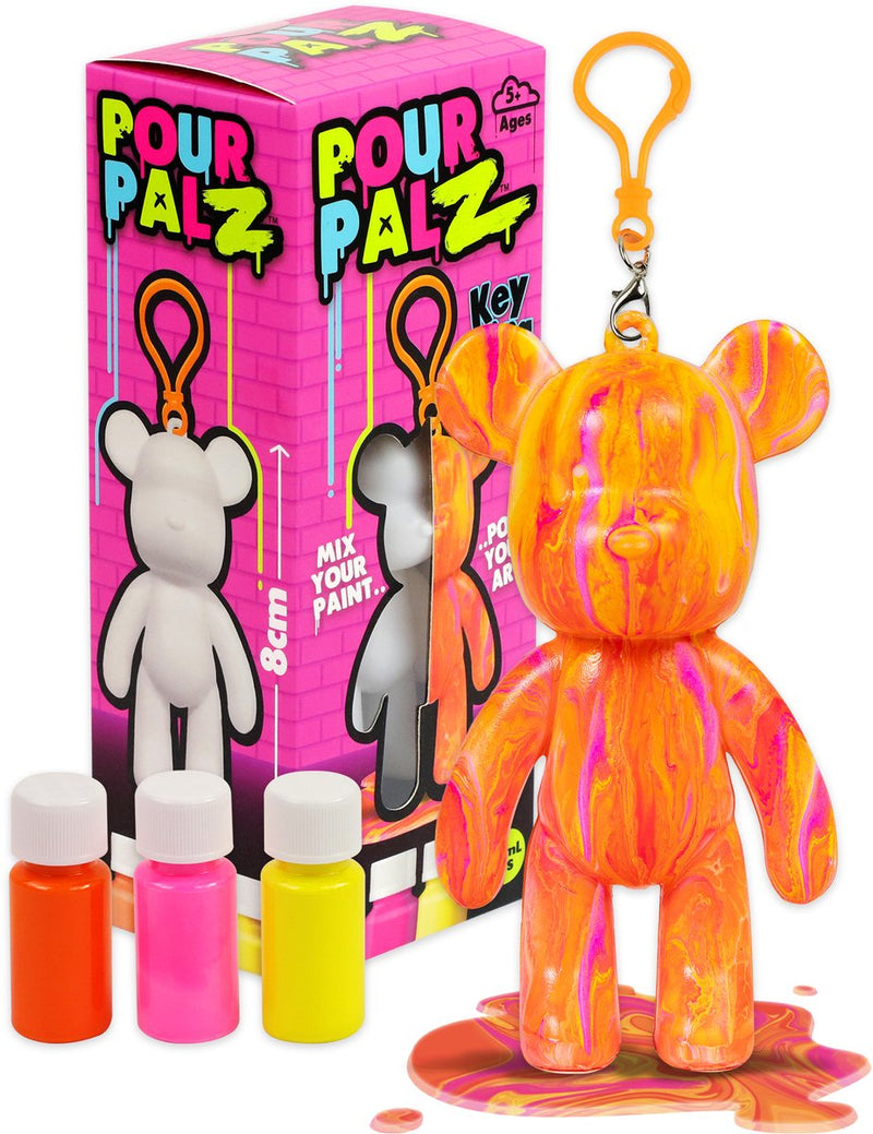 Afbeelding laden in galerijviewer, Gear2play pour palz mini paint bear sleutelhanger - gietverfset
