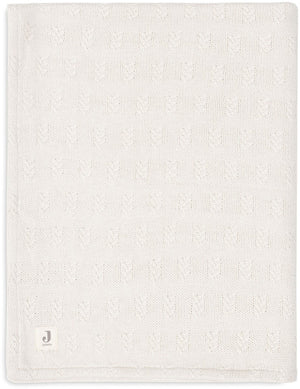 Jollein deken ledikant 100x150cm grain knit oatmeal velvet