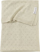 Meyco baby ajour ledikant deken - bamboe - soft sand - 100x150cm - 0.3 tog