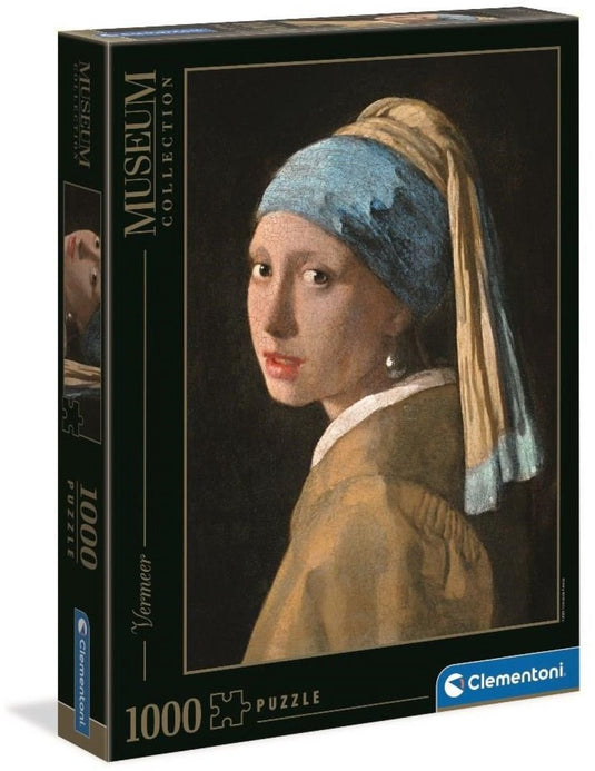 Nee clementoni puzzel museum girl with pearl e.v. 1000 stuks