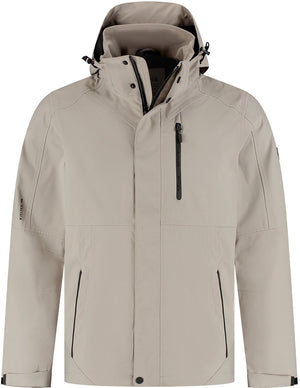 Kjelvik outdoorjas alek donker zand 5xl