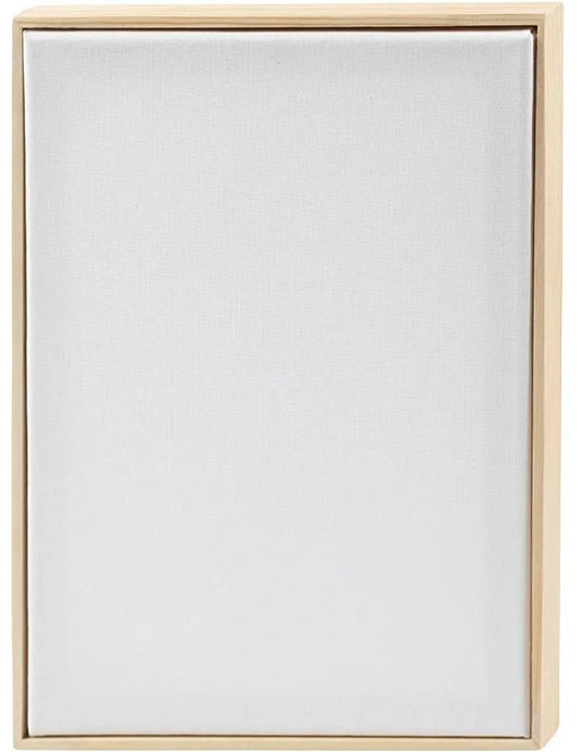 Creativ company gespannen canvas met lijst a4 21x29,7 cm 280 gr wit