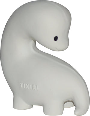 Tikiri mijn eerste dinosaurus - brachi - natuurlijk rubber - met belletje - 0 jaar