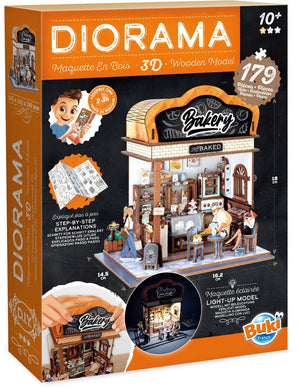 Houten bouwpakket diorama bakkerij - 179dlg.