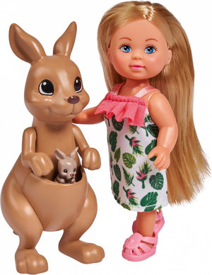 Simba evi pop met kangoeroe en baby