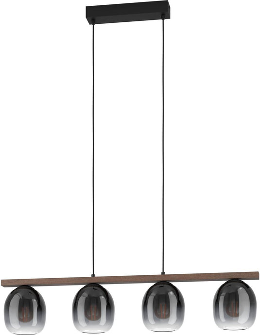 Eglo filago hanglamp - e27 - 88 cm - zwart bruin