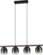 Eglo filago hanglamp - e27 - 88 cm - zwart bruin