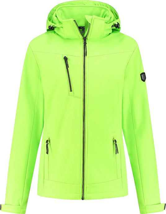 Kjelvik softshell jas roxi lime 38