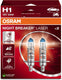 Osram night breaker laser - h1 halogeen autolampen – tot 150% meer licht en 150m zicht - 64150nl-2hb - set 2 lampen