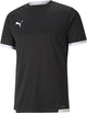 Puma teamliga jersey heren sportshirt - black- white xl