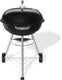 Weber compact kettle - ø 57 cm grillrooster - houtskoolbarbecue - zwart - asopvangschaal - 2 duurzame, weerbestendige wielen - handige dekselhaak - kras- en roestbestendig